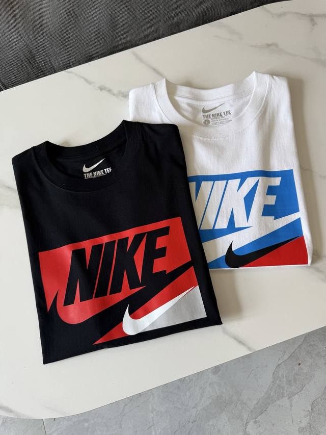 Nike American retro brand letter logo print pullover round neck breathable short
