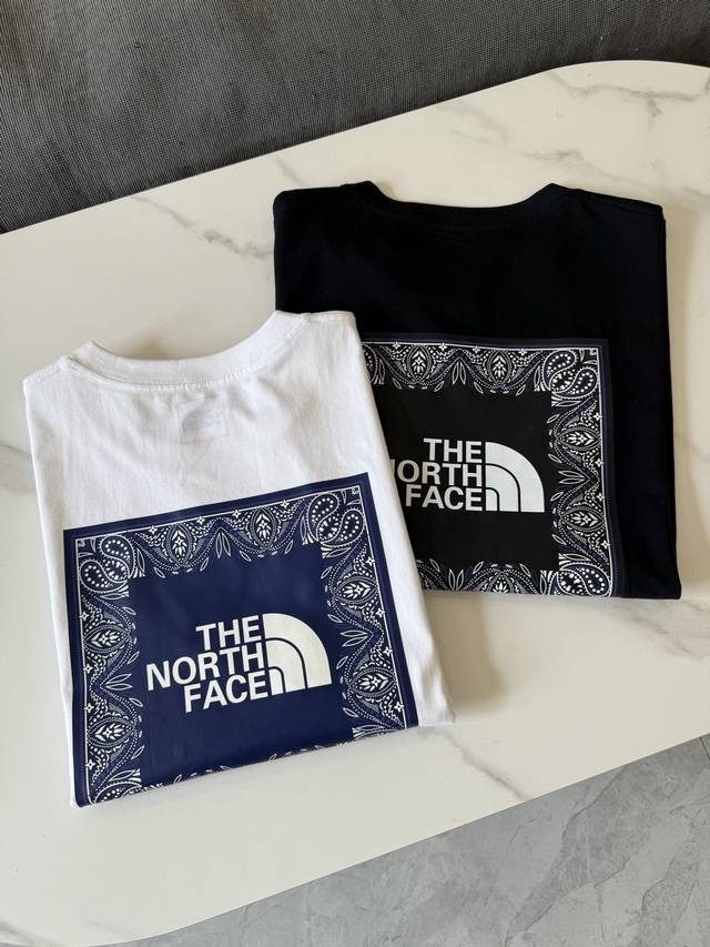 New arrival The North Face cashew flower couple short-sleeved T-shirt, a hot-sel