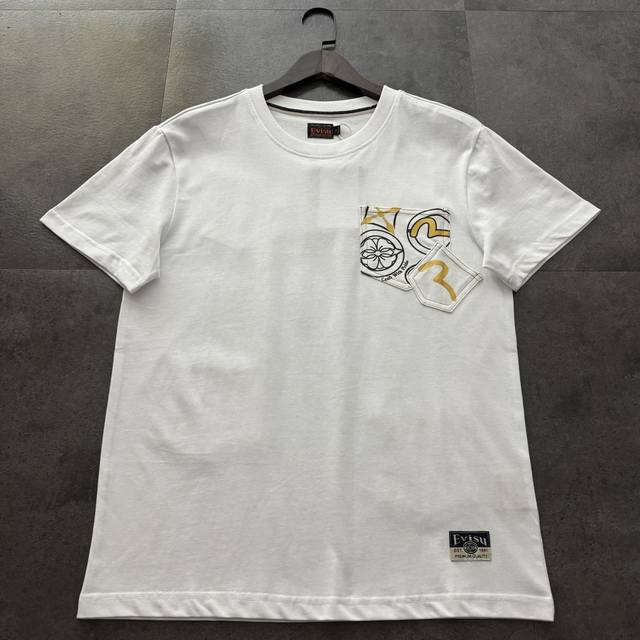 Evisu Fushen 2025 new men's multi-pocket and multi-print casual trendy versatile