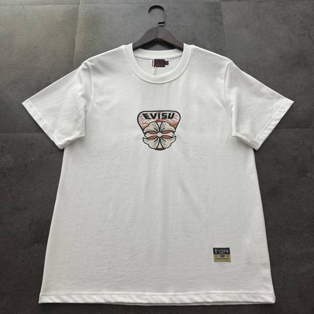 Evisu Fushen 2025 new men's cherry blossom Daruma Seagull large M short sleeve C