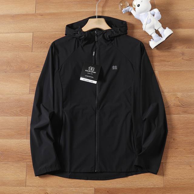 Kolon Sport new summer men's outdoor sun protection clothing couple style hooded