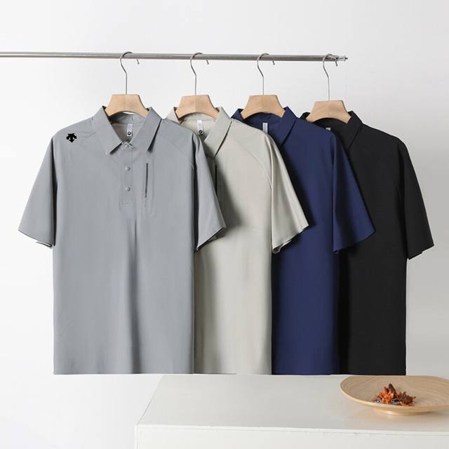 for sale ~ Descente 25 summer new models, Nspolo ice silk quick-drying black gra