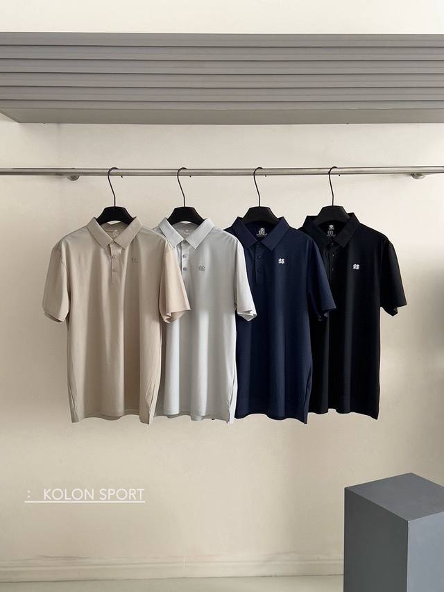 Kolon Sport Outdoor Quick Drying Cool Breathable Casual Short Sleeve Training Po