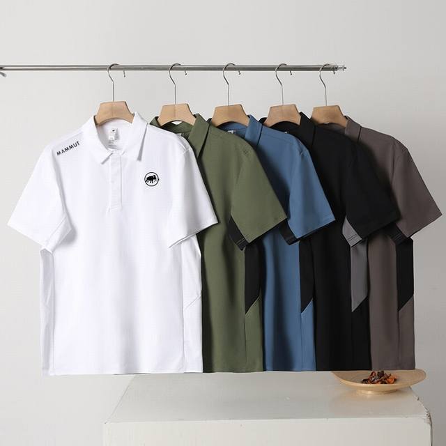 Mammut 25Ss new summer men's ice silk cool short-sleeved Polo shirt! High qualit