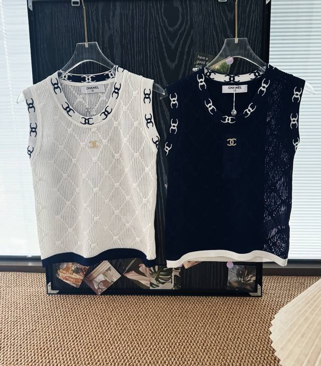 Price P: Product name: Chane* Chanel Diamond Button Hollow Jacquard Knitted Vest