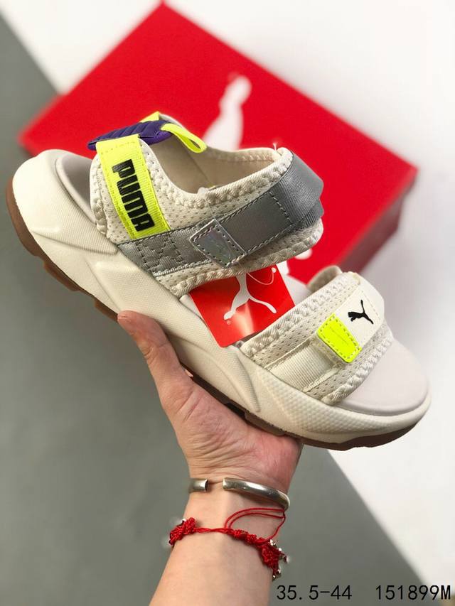 Puma Future Rider Velcro contrast color summer casual sandals ID: 151899M