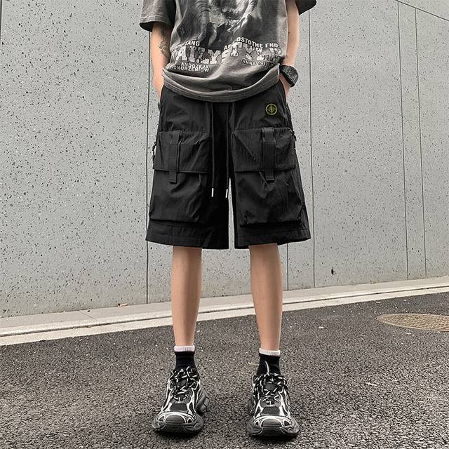 Stone Island Summer Limited Outdoor Workwear Waterproof Shorts Five-point Beach