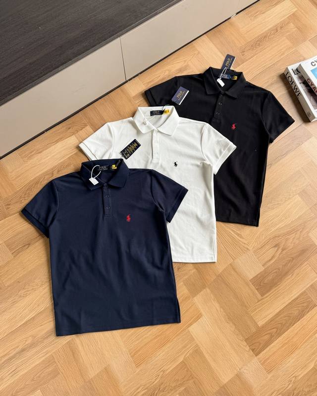 Ralph Lauren Lapel Polo Shirt - Fabric: Made of original one-to-one woven and dy