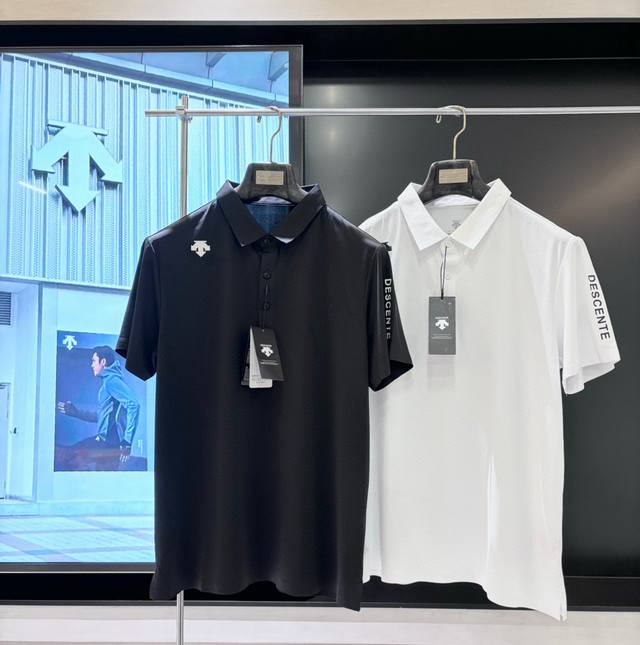 is available. Ice Silk Series Descente Men's Short-sleeved Polo Shirt New Summer