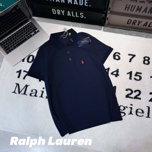 Ralph Lauren Lapel Polo Shirt - Fabric: Made of original one-to-one woven and dy