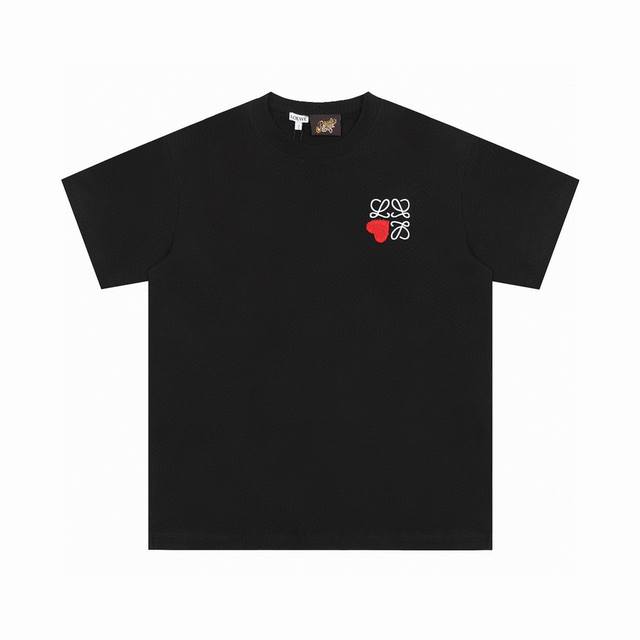 Top OEM quality Loewe 25Ss love embroidered Logo short-sleeved T-shirt No need f