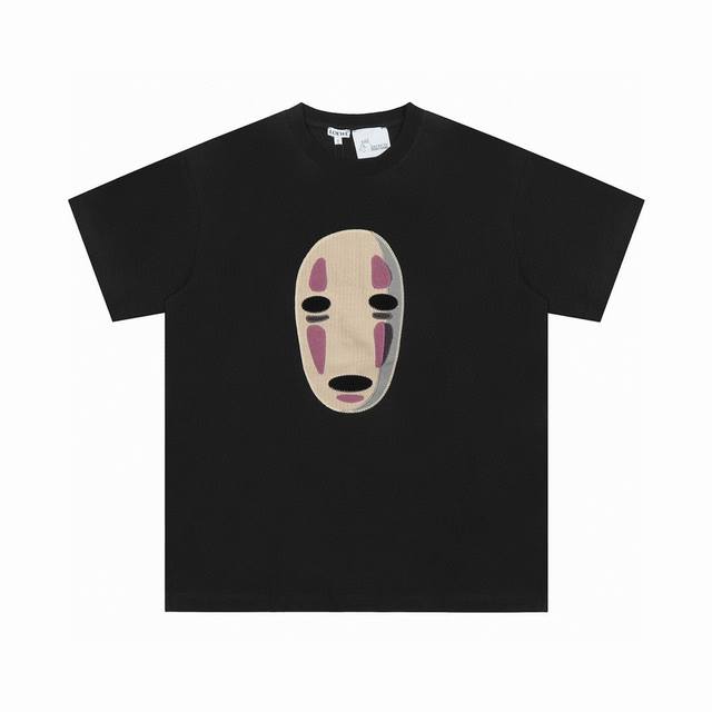 Top OEM quality Loewe 25Ss Spirited Away Faceless Men's Embroidered Short-sleeve