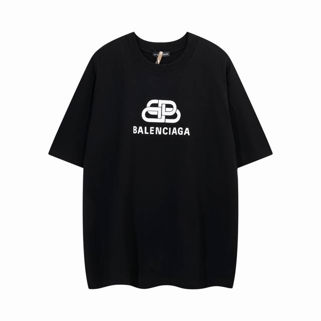 Balenciaga - Balenciaga - Classic lock print short-sleeved T-shirt Fabric: 240g