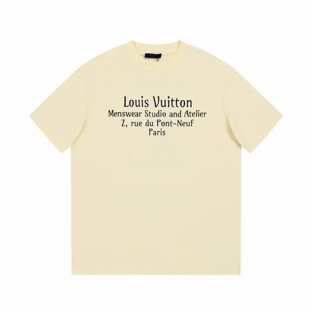 Lv Louis Vuitton Louis Vuitton 1V Classic chest letter back logo short sleeve T-