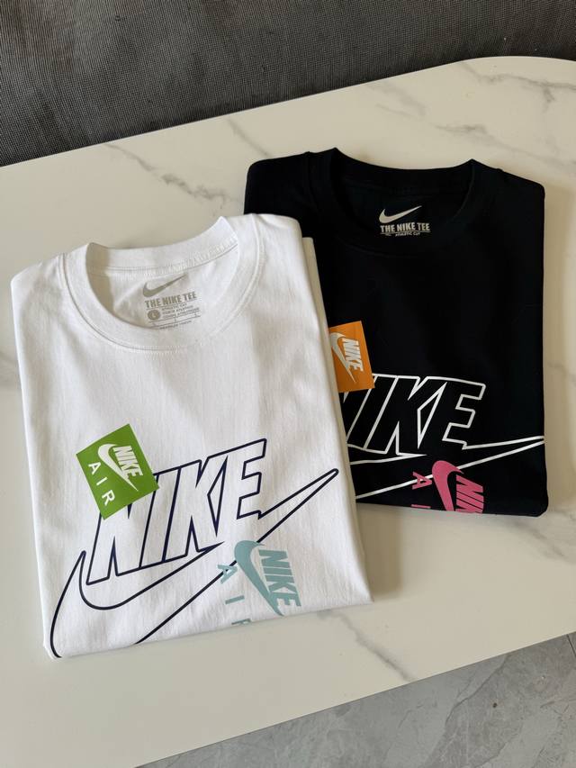 Nike Logo Printed Loose Round Neck Pullover American Retro Short Sleeve T-shirt