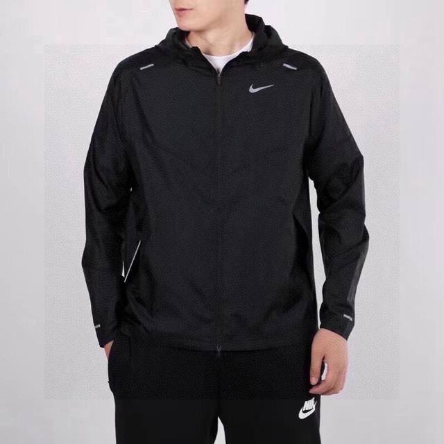 New 3M reflective logo Nike men's sun protection clothing skin coat jacket breat
