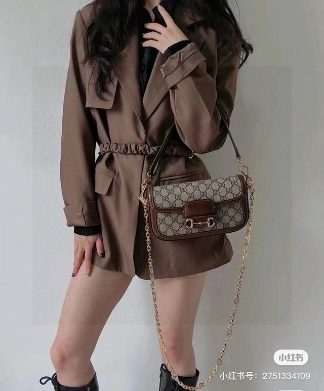 Gucci 1955 Underarm Baguette Bag Horsebit 1955 A new member, the 1955 family has