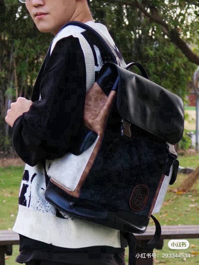 New Coach men's hiking bag, Rivington 27 classic monogram Simple and stylish app