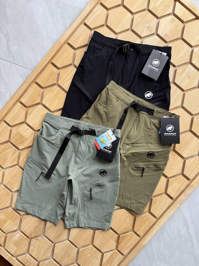 Mammut Summer Men's Quick-Drying Belt Shorts and Shorts A century-old outdoor br