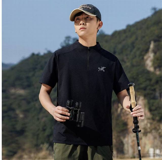 for Arc'Teryx's new summer outdoor sports casual half-zip short sleeves. customi