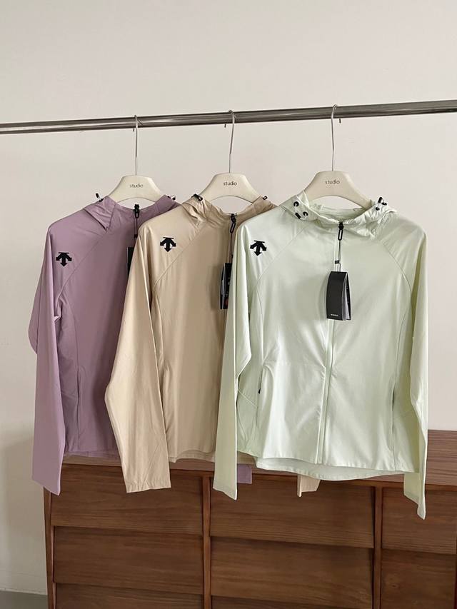 for Descente summer women's sunscreen lightweight skin clothing sun protection,