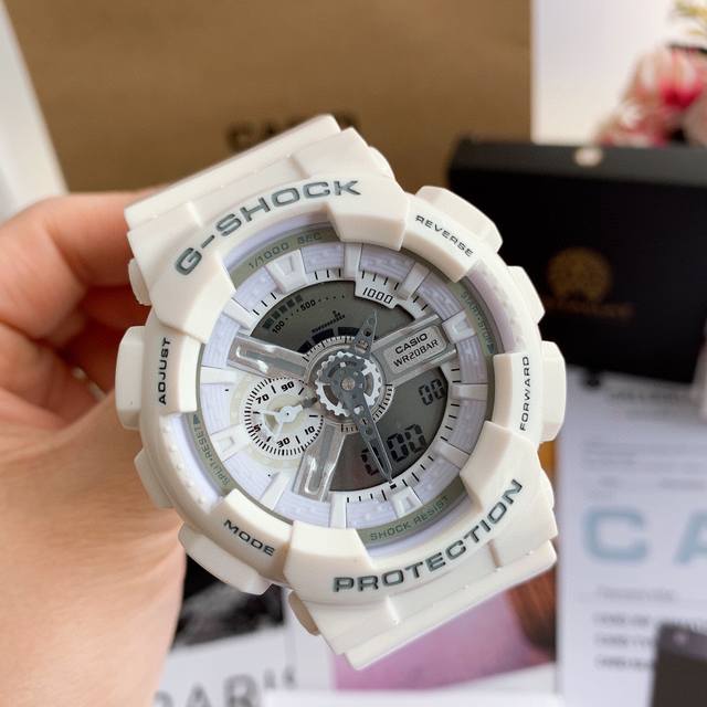 Free little lion bracelet in white and silver high version Casio G110 original a