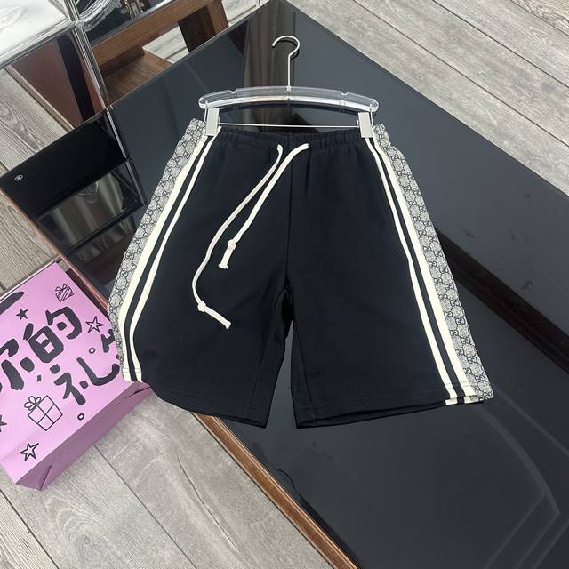 Gucci waist snake pattern ribbon splicing couple style drawstring casual couple