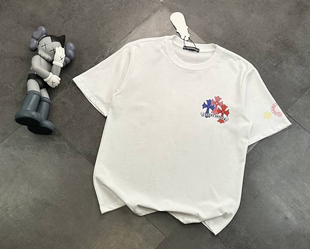 Chromehearts Chromehearts full print round neck short-sleeved T-shirt! : 240G do