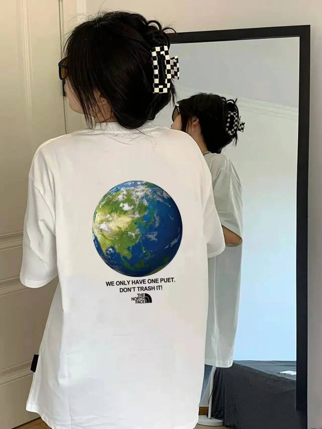 for 2025Ss new summer style Thenorthface Global Village pure cotton basic versat