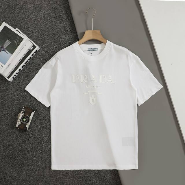New top replica version Prada 25Ss early spring new classic letter print short s