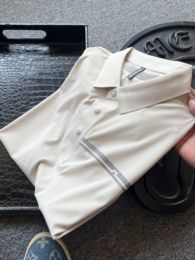 Top luxury Polo shirt from the counter! Popular hit! J.Lindeberg high-end seamle