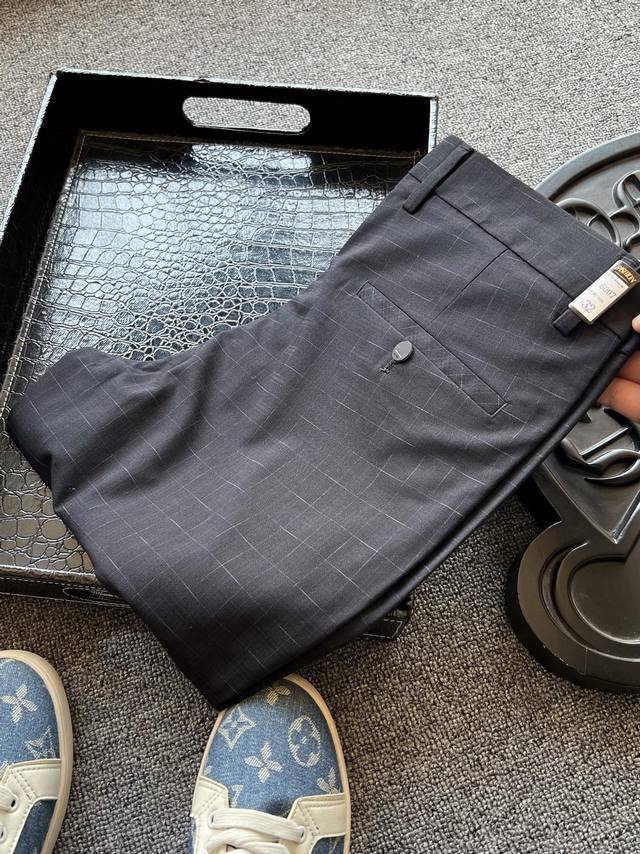 New casual suit pants! Popular hit! Hermes summer counter new dark pattern casua