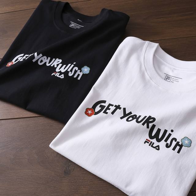 Carefully selected goods! Fila's new men's round neck short-sleeved T-shirt! Cla