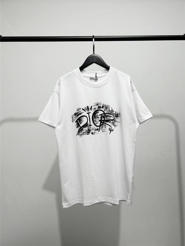 High version, very good quality! Dior unisex shadow letter short-sleeved T-shirt