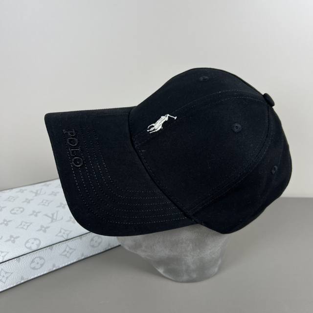 Polo's new spring and summer classic embroidered baseball cap, sun hat, 4D embro