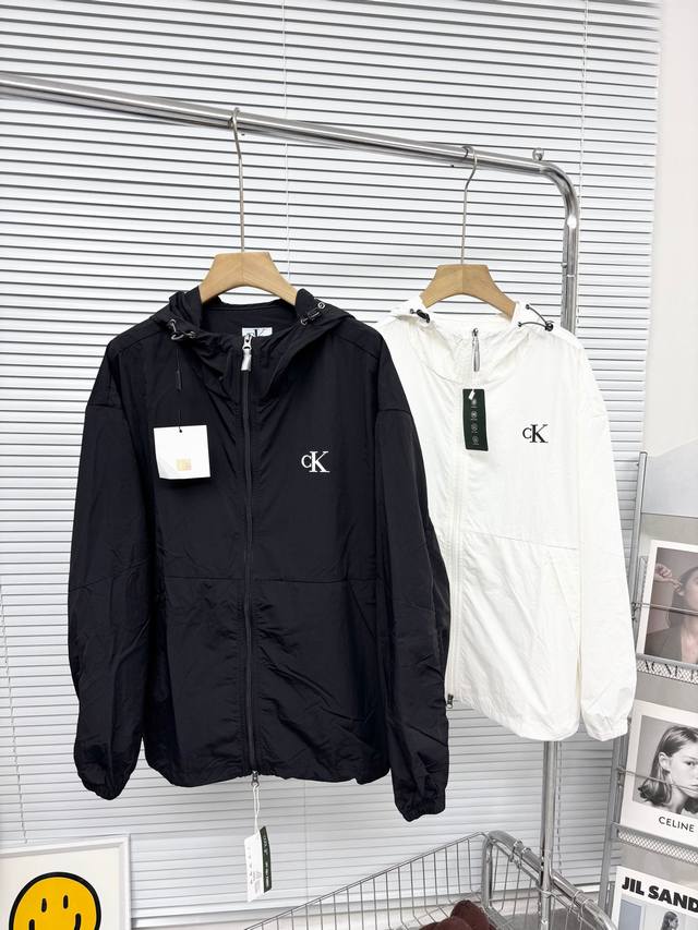 Ck Hooded Sun Protection Clothes Ss25 Summer Couple Hooded Breathable Sun Protec