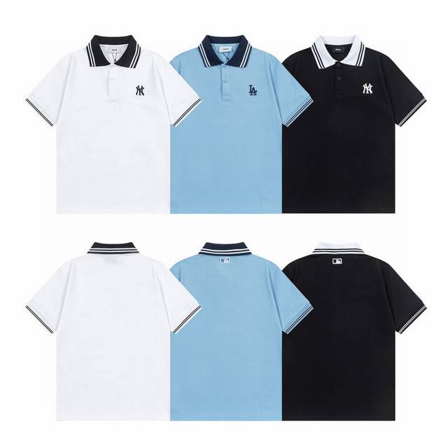 Mlb three-color Polo short-sleeved T-shirt