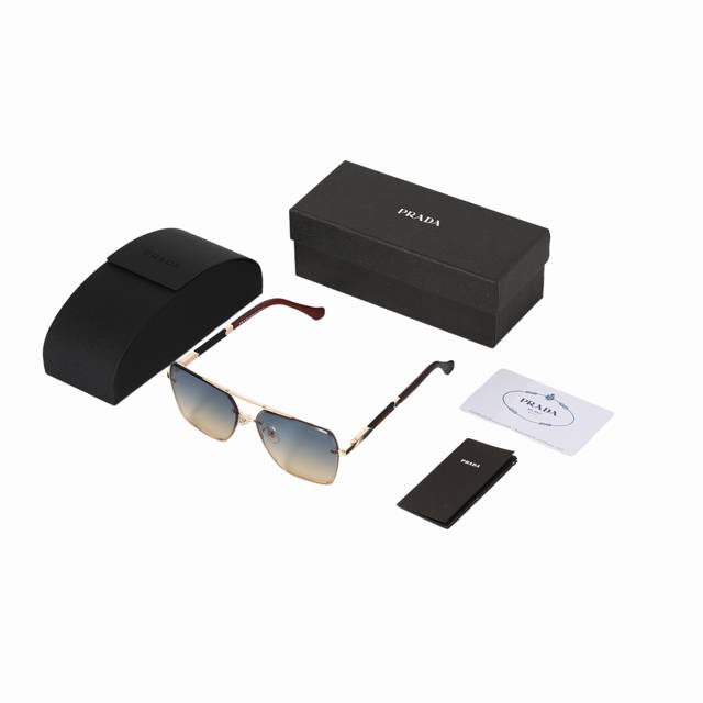 Prada double-beam blue and yellow gradient sunglasses Love at first sight! Prada