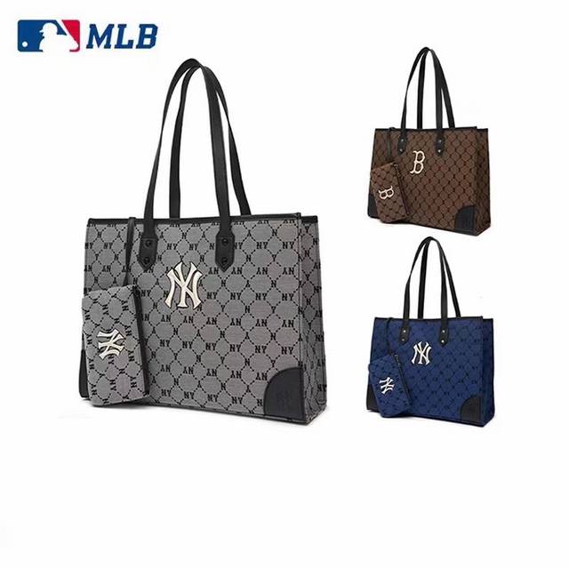 Original high-quality Mlb Monogram Tote Bag Retro old flower full version jacqua