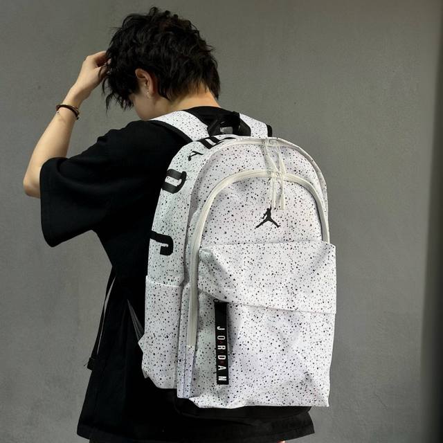 3D Logo Nike Jordan Starry Sky Backpack Single Shoulder Bag Student Schoolbag Un