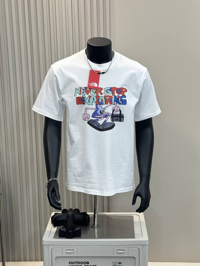 The North Face 25Ss Tnf colorful letter cartoon print short-sleeved T-shirt for