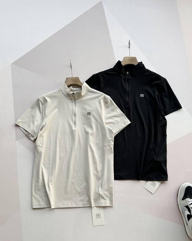 Kolon's new half-zip short-sleeve outdoor half-zip casual short-sleeve sunscreen