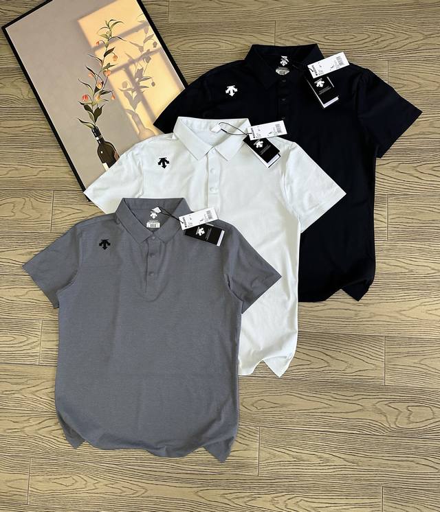 Descente quick-drying Polo shirt for men and women in summer, sports casual lape