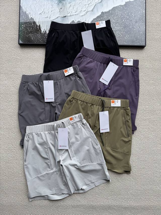 Lulu 25th Summer Men's Quick-Drying Shorts Breathable Men's Casual Sports Shorts