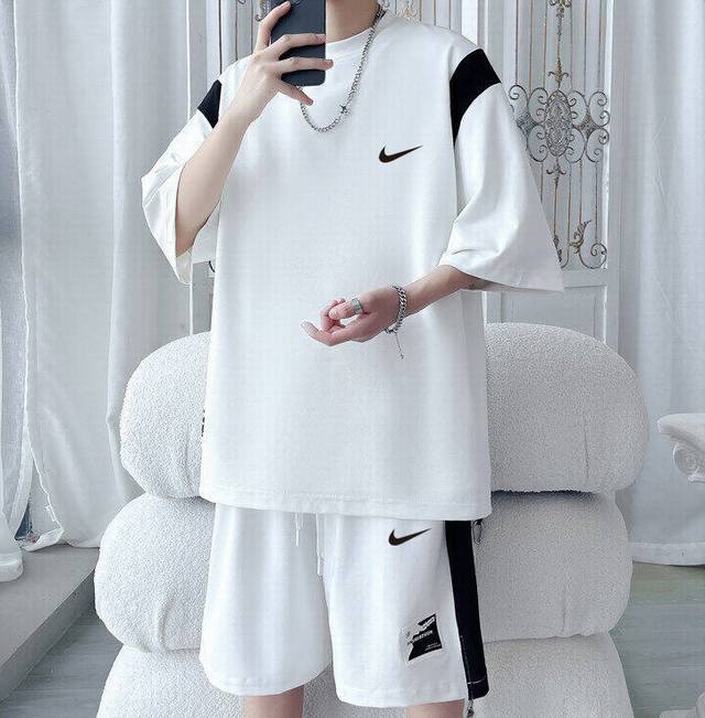 Nike overseas summer melbourne short-sleeved suit, top + pants, unisex, same sty