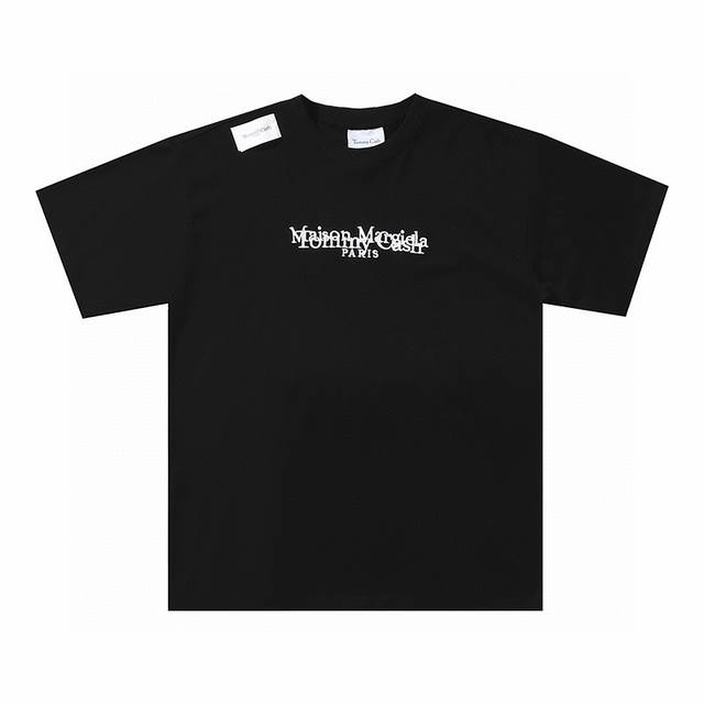 Maison Margiela Mm6 co-branded Tommy Cash embroidered short-sleeved T-shirt for