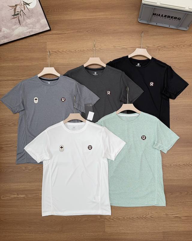 Lulu summer new quick-drying breathable short-sleeved T-shirt quick-drying fabri
