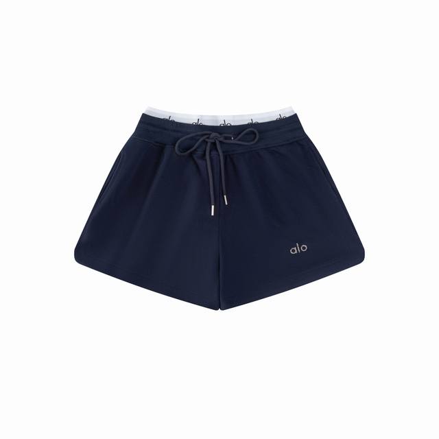 Top quality Alo 25 new spring and summer A-line multi-color dopamine shorts The