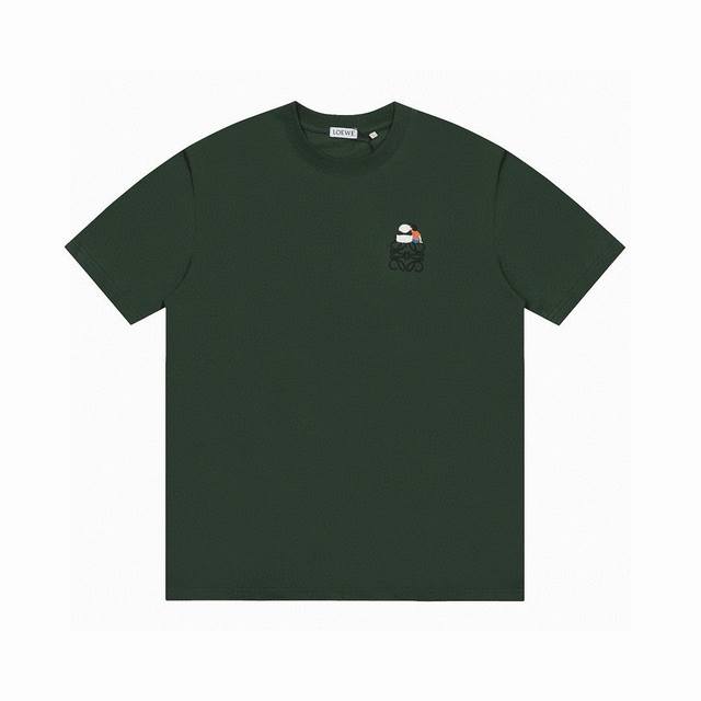 Loewe 25Ss panda back embroidered short sleeves No need for the so-called gorgeo