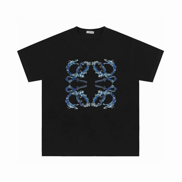 Top OEM quality Loewe 25Ss classic printed T-shirt short sleeve No need for the